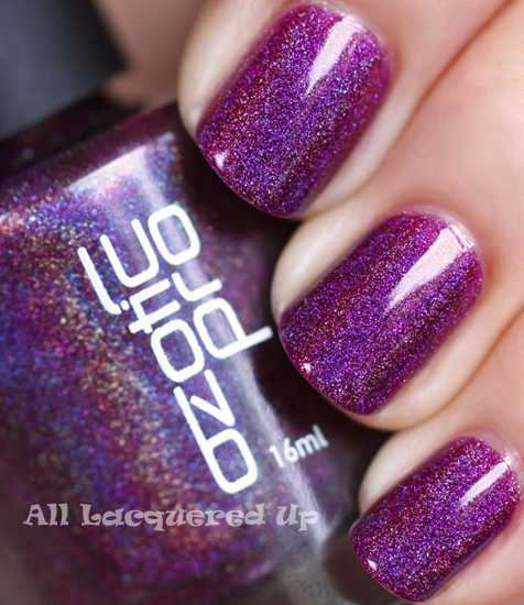 NAILS, Purple Glitter Gradient with Nicole by OPI, Cosmetic Proof