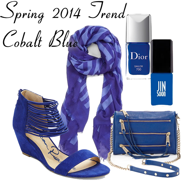 Spring 2014 Trend - Cobalt Blue Accessories and Nail Polish