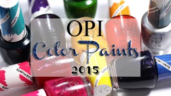 OPI Color Paints Swatches, Review & Nail Art